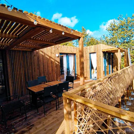 Domaine Construction Bois Sur Pilotis Dans Chenaie Proche Ocean Tatil Evi *